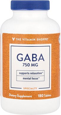 The Vitamin Shoppe, GABA, 180 Tabletten