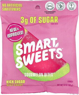SmartSweets, Sourmelon Bites™, Wassermelone, 50 g (1,8 oz.)