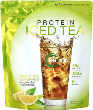 Chike Nutrition, Protein Iced Tea, Protein-Eistee, Grüntee-Limonade, 287 g (10,1 oz.)