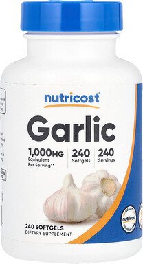 Nutricost, Knoblauch, 1.000 mg, 240 Weichkapseln