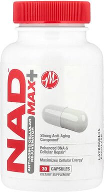 Metabolic Nutrition, NAD MAX+™, zellulärer Anti-Aging-Verjünger, 30 Kapseln