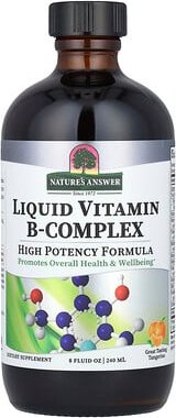 Nature's Answer, Liquid Vitamin B-Complex, flüssiger Vitamin-B-Komplex, Mandarine, 240 ml (8 fl. oz.)