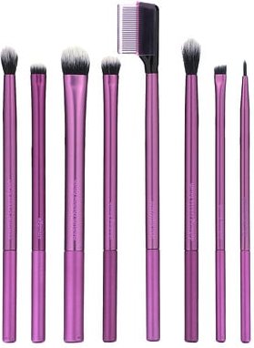 Thumbnail - Real Techniques, Everyday Eye Essentials, für Lidschatten + Eyeliner + Mascara, 8 Pinsel