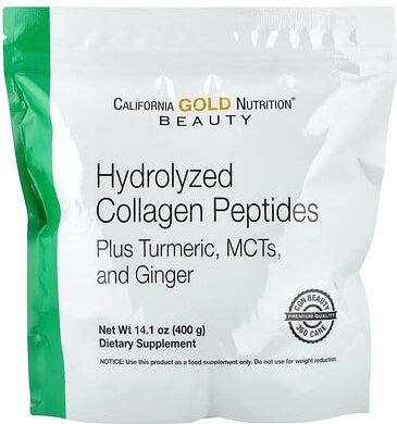 Thumbnail - California Gold Nutrition, Hydrolyzed Collagen Peptides with Turmeric, MCT, and Ginger, hydrolysierte Kollagenpeptide mi...