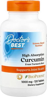 Doctor's Best, High Absorption Curcumin, Kurkumin mit hoher Absorption, 1.000 mg, 120 Tabletten