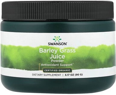 Swanson, Organic Barley Grass Juice Powder, Bio-Gerstengrassaftpulver, 90 g (3,17 oz.)