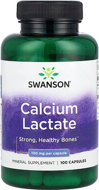 Swanson, Calciumlactat, 100 mg, 100 Kapseln