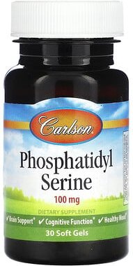 Thumbnail - Carlson, Phosphatidyl-Serin, 100 mg, 30 Weichkapseln