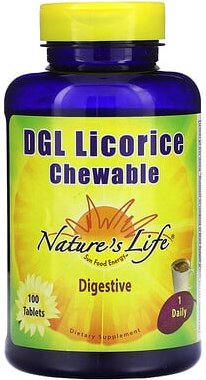 Nature's Life, DGL Süßholz-Kautabletten, 100 Tabletten
