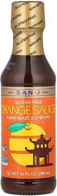 San-J, Orange Sauce, Orangensauce, asiatische Glasur und Pfanne anbraten, glutenfrei, 296 ml (10 fl. oz.)