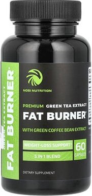 Nobi Nutrition, Fat Burner, Premium Green Tea Extract, Fettverbrenner, hochwertiger Grüntee-Extrakt, 60 Kapseln