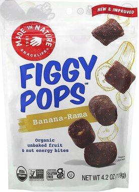 Made in Nature, Figgy Pops, Energie-Snack, Bananen und mehr, 119 g (4,2 oz.)