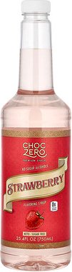 ChocZero, Premium Syrup, Premium-Sirup, Erdbeere, zuckerfrei, 750 ml (25,4 fl. oz.)
