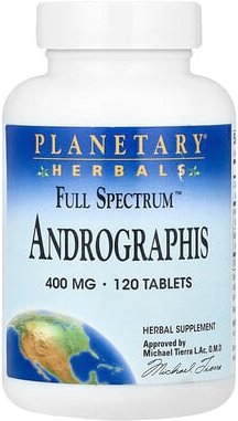 Planetary Herbals, Full Spectrum Andrographis, 400 mg, 120 Tabletten