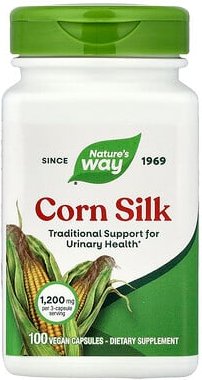 Nature's Way, Corn Silk, Maisseide, 100 vegane Kapseln (400 mg pro Kapsel)