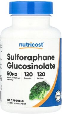 Thumbnail - Nutricost, Sulforaphane Glucosinolate, Sulforaphan-Glucosinolat, 50 mg, 120 Kapseln