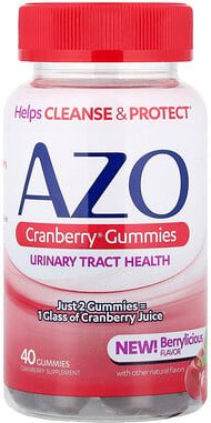 AZO, Cranberry® Gummies, Fruchtgummis, Berrylicious, 40 Fruchtgummis (250 mg pro Fruchtgummi)