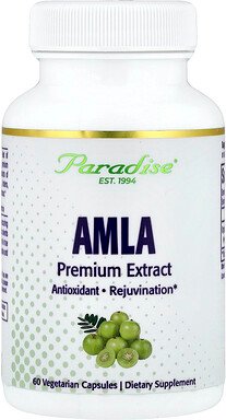 Paradise Herbs, Amla, 60 pflanzliche Kapseln (250 mg pro Kapsel)