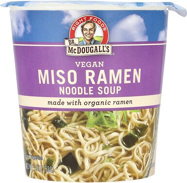 Dr. McDougall's, Miso Ramen Nudelsuppe, 1,9 oz (53 g)