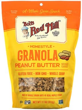 Bob's Red Mill, Homestyle Granola, Erdnussbutter, 312 g (11 oz.)