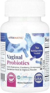 Vitamatic, Vaginal Probiotics, vaginale Probiotika, 60 Drcaps® Hypromellose-Kapseln