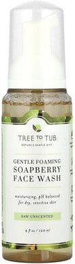 Tree To Tub, Soapberry Gentle Foaming Face Wash, sanfter, schäumender Gesichtsreiniger, für trockene, empfindliche Haut,...