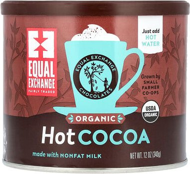 Equal Exchange, Organic Hot Cocoa, Bio-Heißer-Kakao, 340 g (12 oz.)