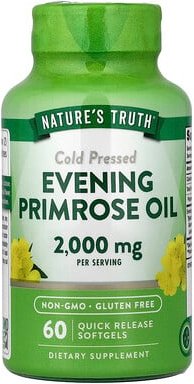 Nature's Truth, Cold Pressed, Evening Primrose Oil, kaltgepresstes Nachtkerzenöl, 60 Weichkapseln mit schneller Freisetz...