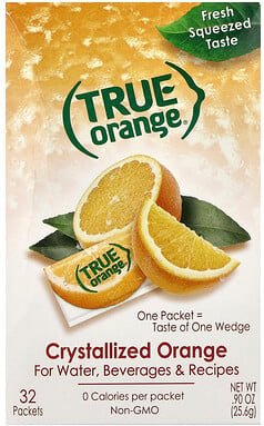 True Citrus, True Orange, kristallisierte Orange, 25,6 g (0,90 oz.)