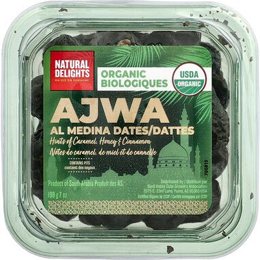 Natural Delights, Ajwa Al Medina Dates, Ajwa-Al-Medina-Datteln, 198 g (7 oz.)