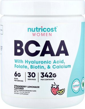Nutricost, Women, BCAA, Erdbeerlimonade, 330 g (11,6 oz.)