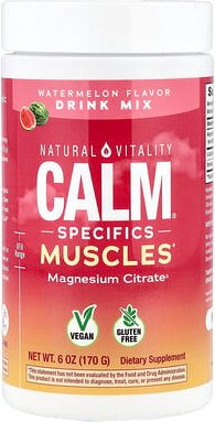Thumbnail - Natural Vitality, CALM® Specifics Muscles, Magnesiumcitrat-Trinkmischung, Wassermelone, 170 g (6 oz.)