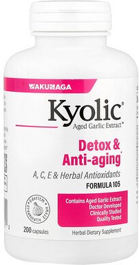Thumbnail - Kyolic, Aged Garlic Extract™, Entgiftung und Anti-Aging, Formel 105, 200 Kapseln
