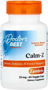 Thumbnail - Doctor's Best, Calm-Z with Zembrin, Beruhigungsmittel mit Zembrin, 25 mg, 60 pflanzliche Kapseln