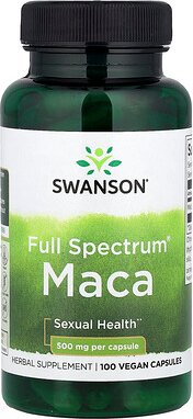Swanson, Full Spectrum® Maca, Maca, 500 mg, 100 vegane Kapseln