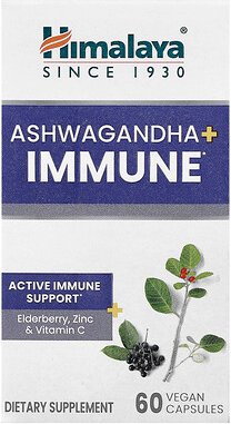Himalaya, Ashwagandha + Immune, 60 vegane Kapseln