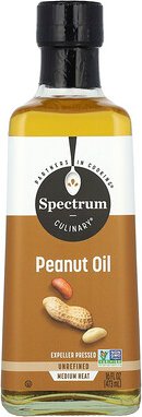 Spectrum Culinary, Peanut Oil, Expeller Pressed, Erdnussöl, expellergepresst, 473 ml (16 fl. oz.)