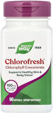 Nature's Way, Chlorofresh, Chlorophyll Concentrate, Chlorophyllkonzentrat, 90 Weichkapseln (50 mg pro Weichkapsel)