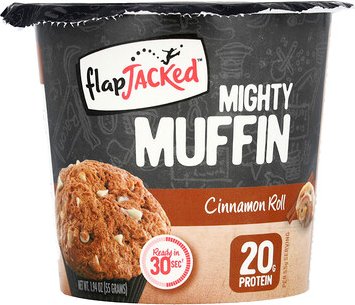 FlapJacked, Mighty Muffin, Cinnamon Roll, Mächtiger Muffin, Zimtschnecke, 55 g (1,94 oz.)