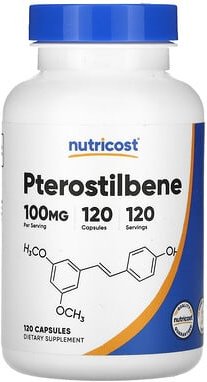 Nutricost, Pterostilben, 100 mg, 120 Kapseln