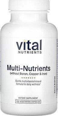 Vital Nutrients, Multi-Nährstoffe ohne Bor, Kupfer und Eisen, 120 pflanzliche Kapseln