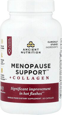 Ancient Nutrition, Menopause Support + Collagen, Unterstützung in der Menopause + Kollagen, 60 Kapseln