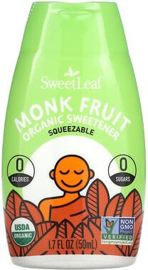 SweetLeaf Stevia, Monk Fruit Organic Sweetener Squeezable, Bio-Süßstoff von Monk Fruit zum Zusammendrücken, 50 ml (1,7 f...