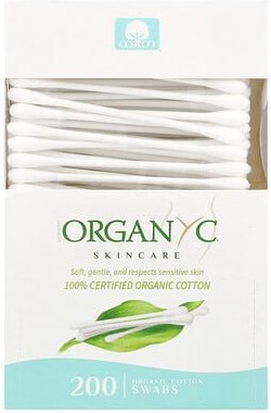 Organyc, Beauty, Öko Baumwoll-Wattestäbchen, 200 Stück