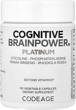 Thumbnail - Codeage, Cognitive Brainpower Platinum, kognitive Gehirnleistung, 90 pflanzliche Kapseln