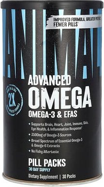 Animal, Pillen-Päckchen mit fortschrittlichem Omega-3 und EFA, 30 Päckchen