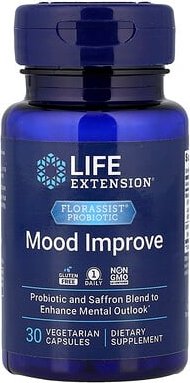 Life Extension, FLORASSIST® Probiotic, Probiotikum, Stimmung verbessern, 30 pflanzliche Kapseln