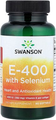 Swanson, E-400 With Selenium, E-400 mit Selen, 90 Weichkapseln