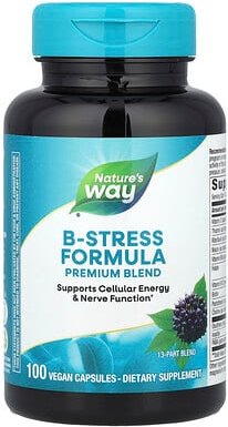 Nature's Way, B-Stress Formula, 100 vegane Kapseln
