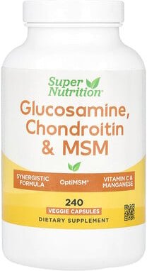 Super Nutrition, Glucosamine, Chondroitin & MSM with Potassium and Vitamin C, Glucosamin, Chondroitin und MSM mit Kalium...